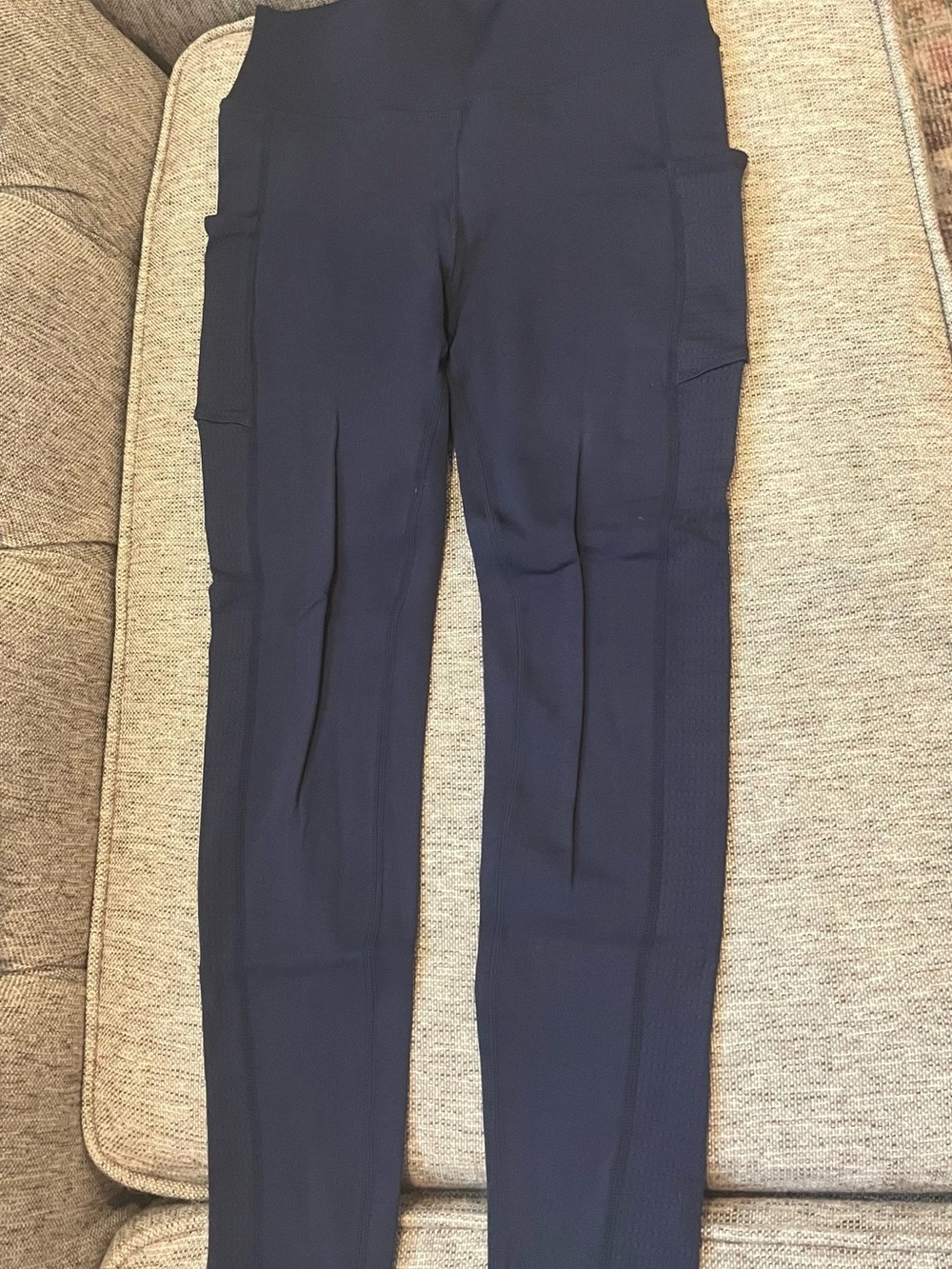 Fabletics Navy SculptKnit Leggings